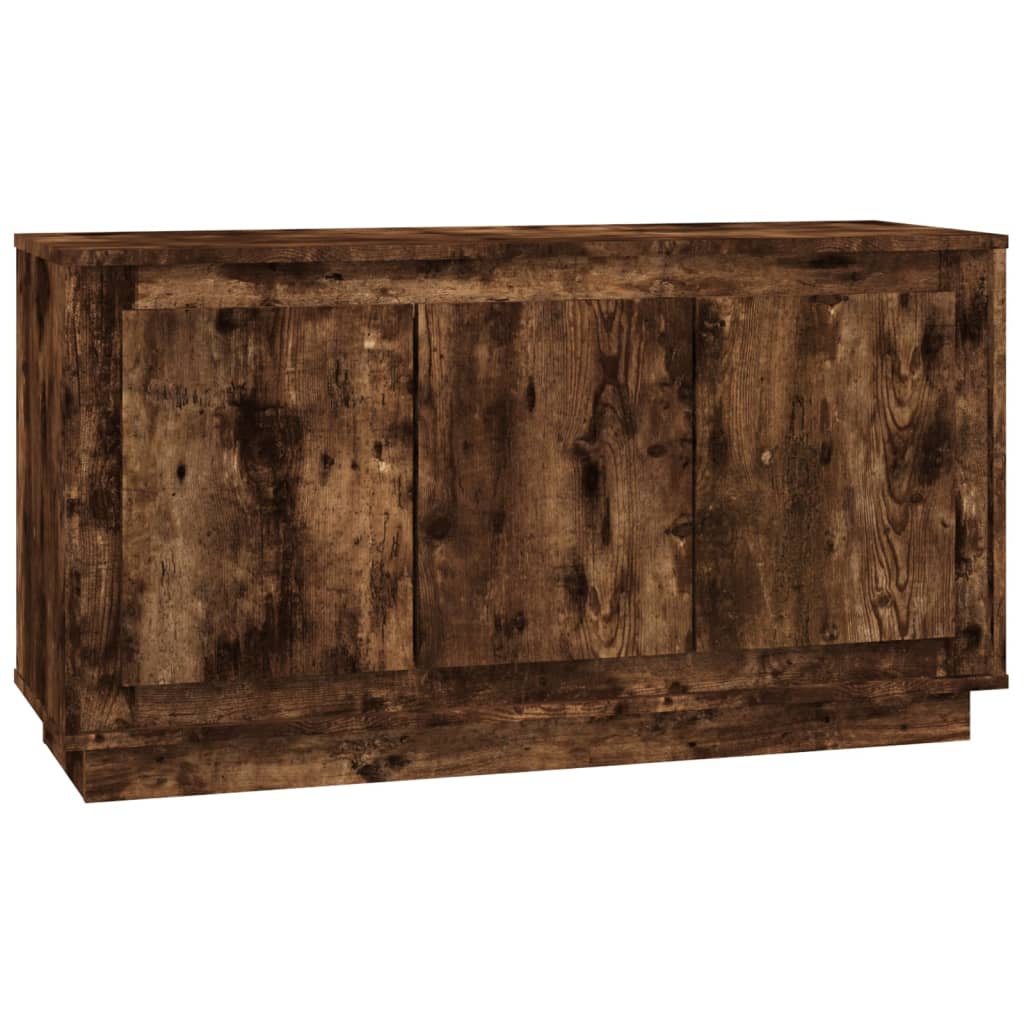 Credenza Rovere Fumo 102x35x55 cm in Legno Multistrato - homemem39