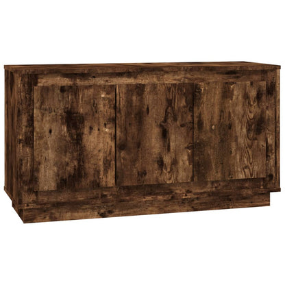 Credenza Rovere Fumo 102x35x55 cm in Legno Multistrato - homemem39