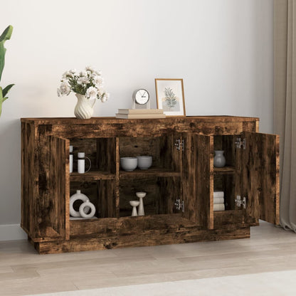 Credenza Rovere Fumo 102x35x55 cm in Legno Multistrato - homemem39