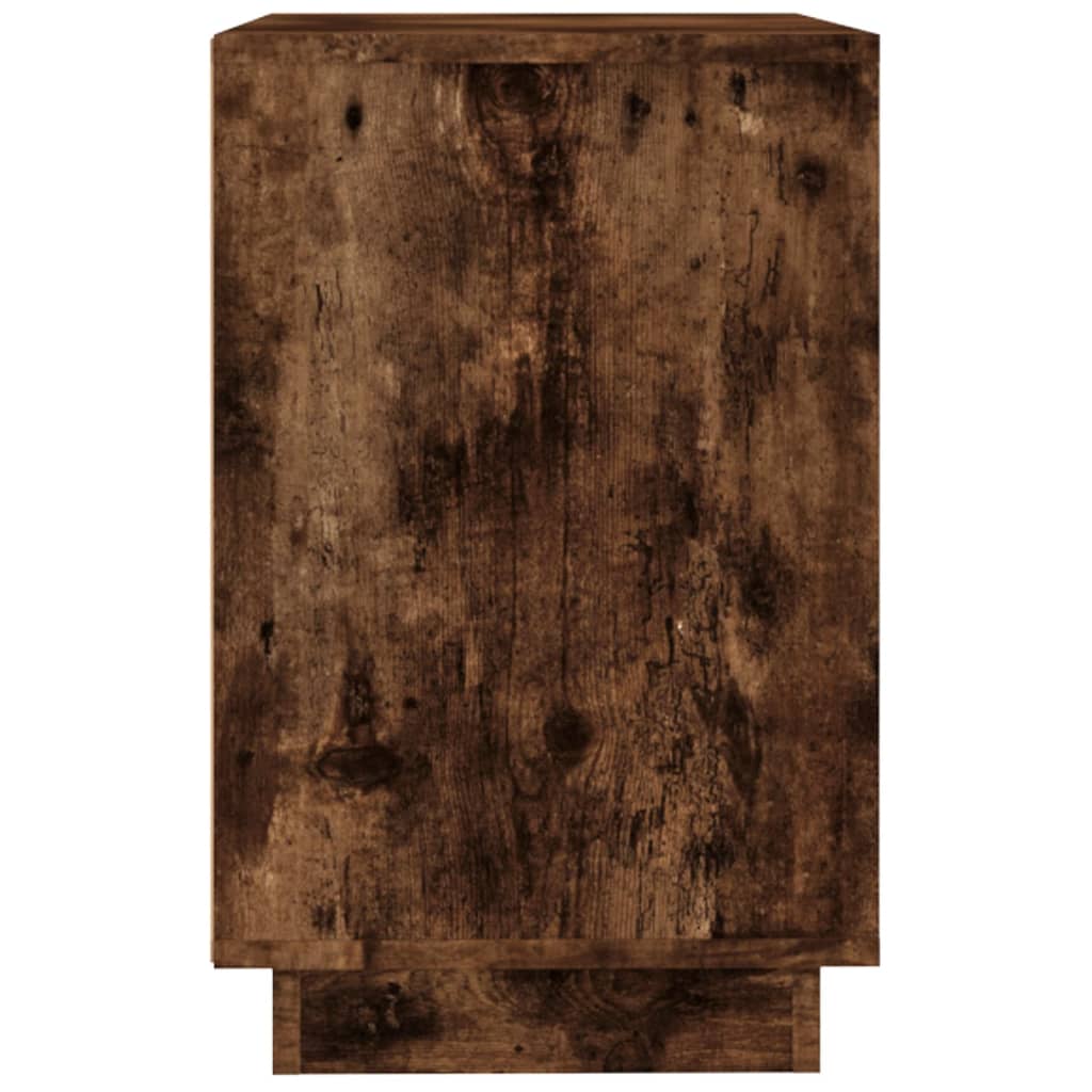 Credenza Rovere Fumo 102x35x55 cm in Legno Multistrato | homemem39