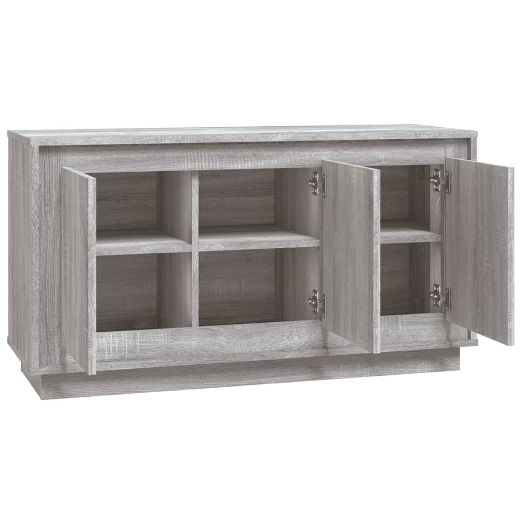 Credenza Grigio Sonoma 102x35x55 cm in Legno Multistrato - homemem39