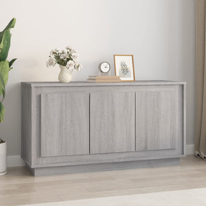 Credenza Grigio Sonoma 102x35x55 cm in Legno Multistrato - homemem39