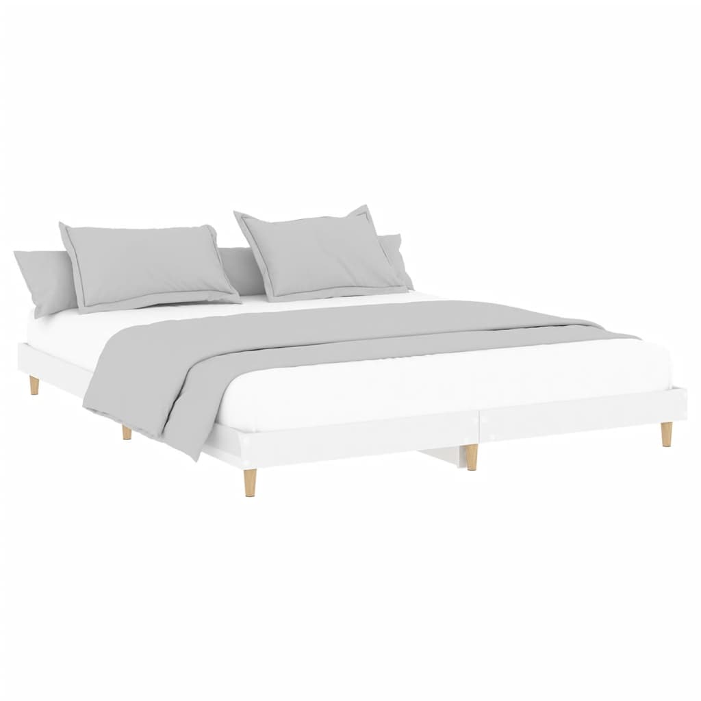Giroletto Bianco Lucido 200x200 cm in Legno Multistrato - homemem39