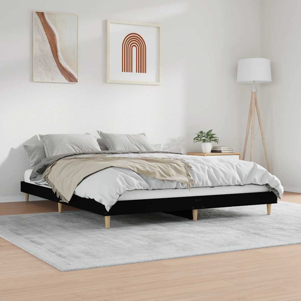 Giroletto Nero 120x200 cm in Legno Multistrato | homemem39