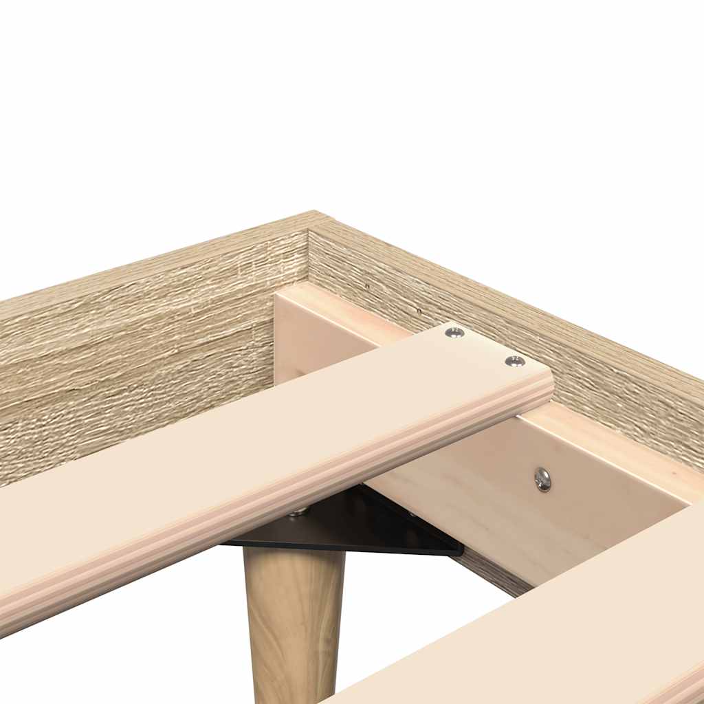 Giroletto senza Materasso Rovere Sonoma 120x200cm in Truciolato | homemem39