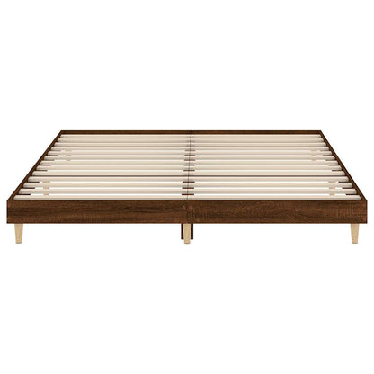 Giroletto senza Materasso Rovere Marrone 120x200 cm Truciolato