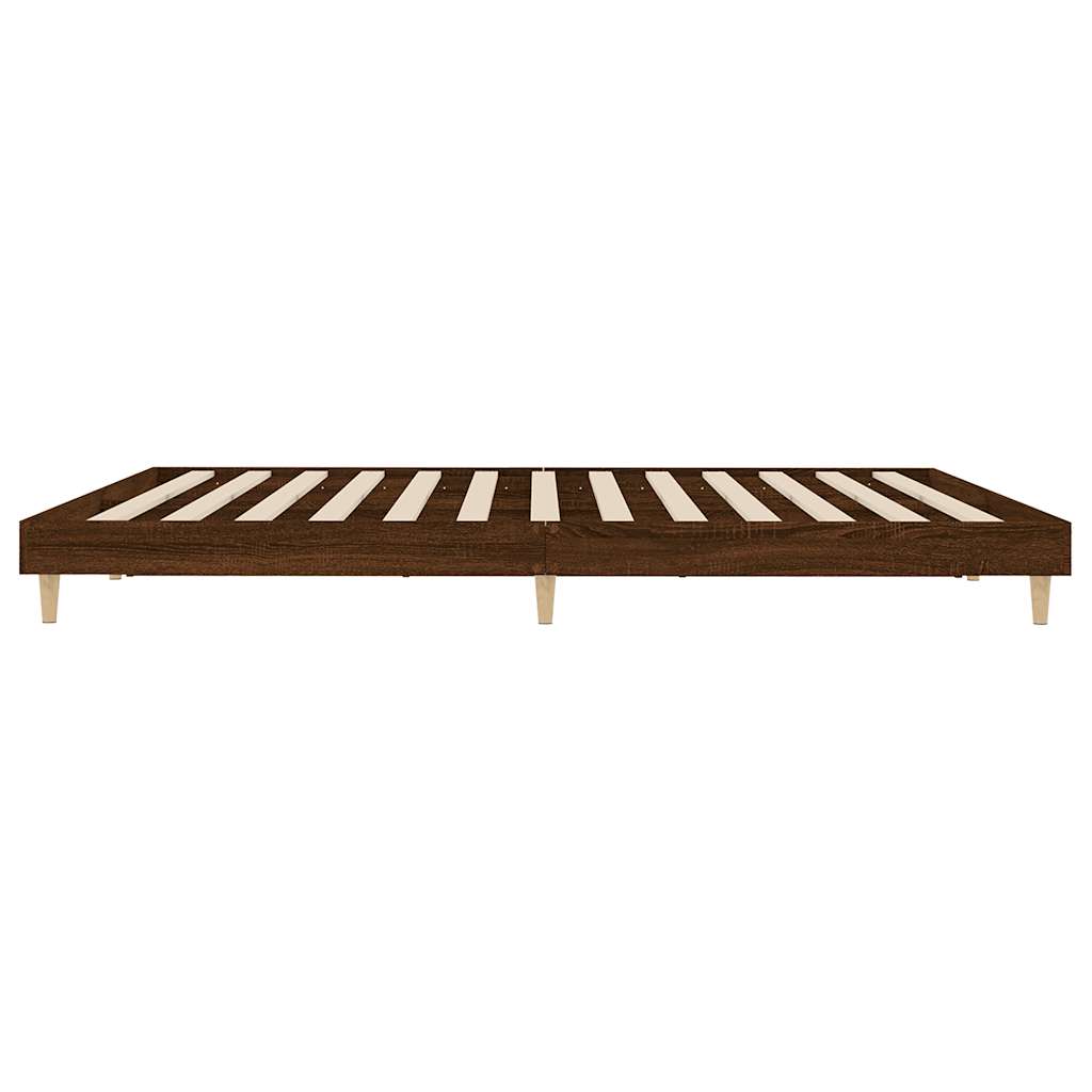 Giroletto senza Materasso Rovere Marrone 120x200 cm Truciolato