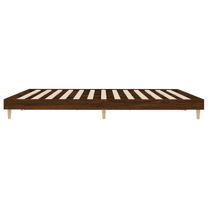 Giroletto senza Materasso Rovere Marrone 120x200 cm Truciolato