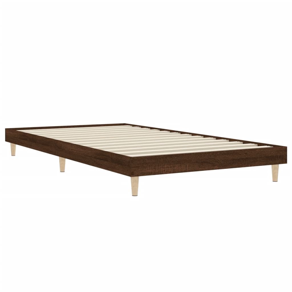 Giroletto senza Materasso Rovere Marrone 90x200cm in Truciolato - homemem39