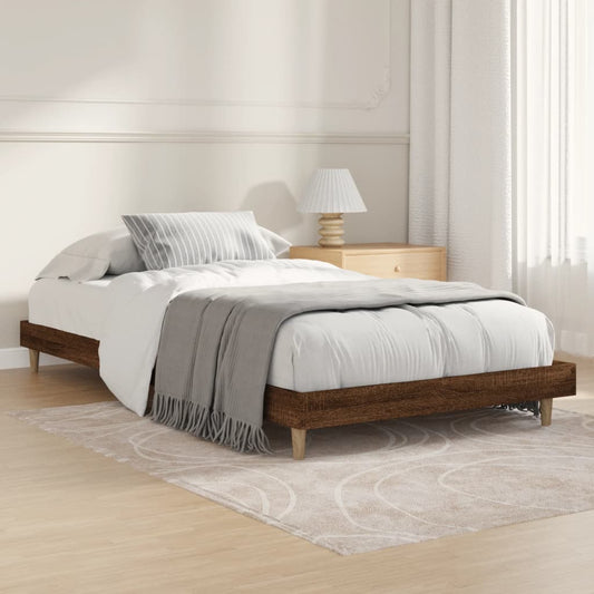 Giroletto senza Materasso Rovere Marrone 90x200cm in Truciolato - homemem39
