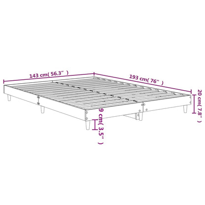 Giroletto Nero 140x190 cm in Legno Multistrato - homemem39