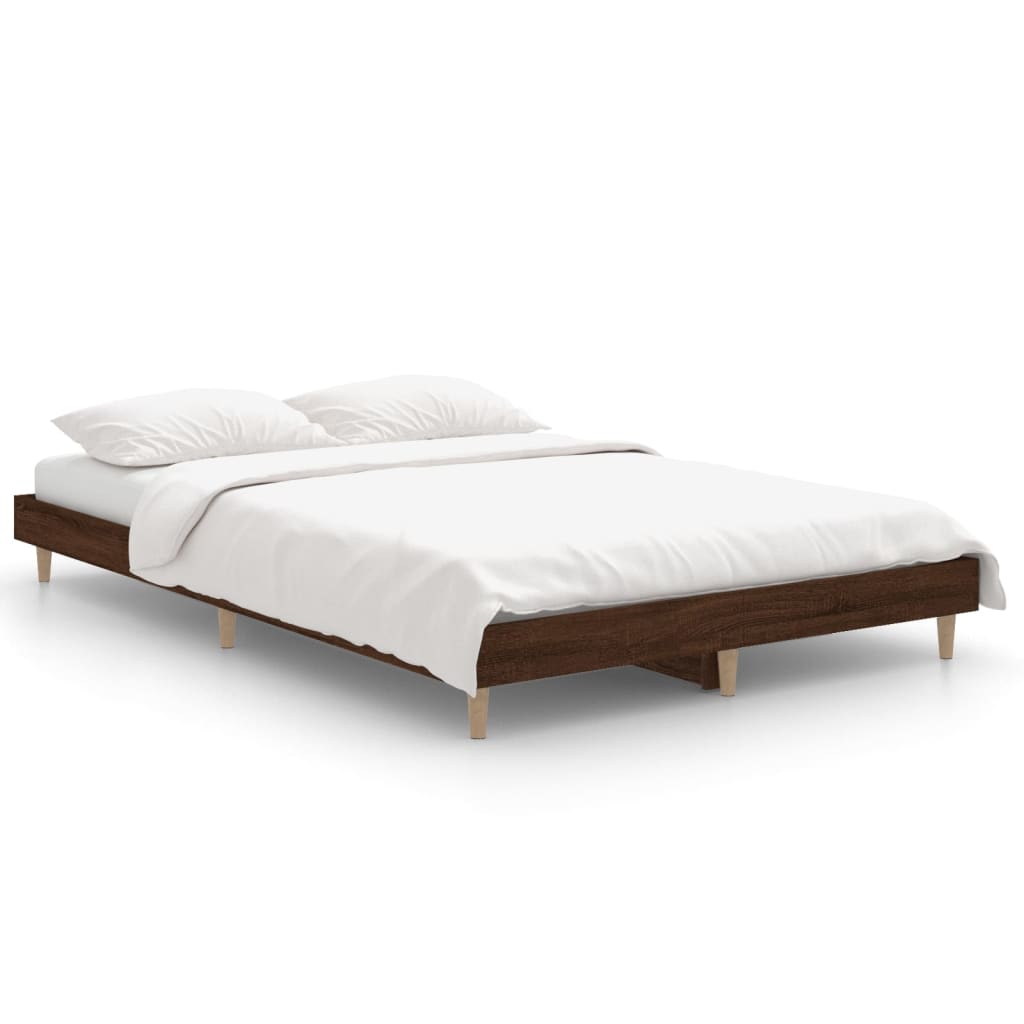 Giroletto senza Materasso Rovere Marrone 120x190 cm Truciolato - homemem39