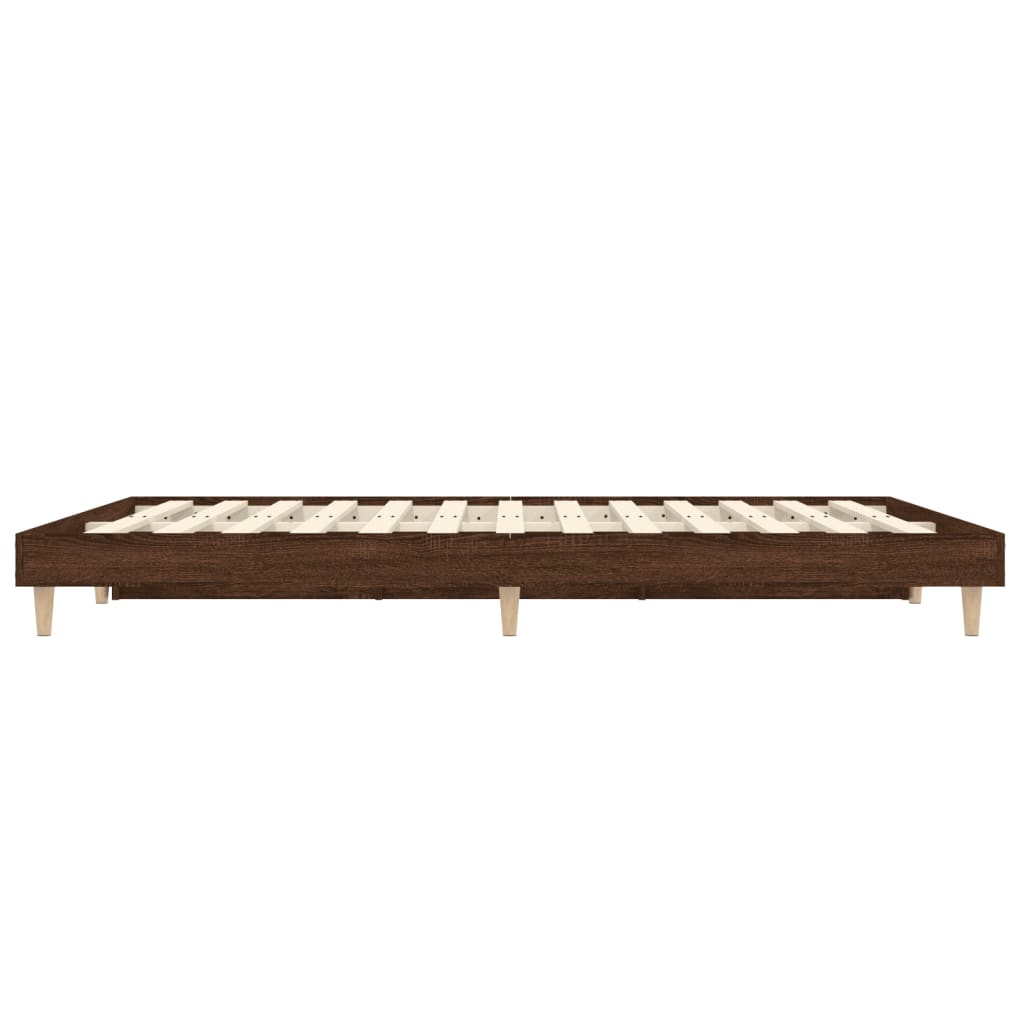 Giroletto senza Materasso Rovere Marrone 120x190 cm Truciolato - homemem39