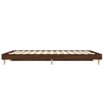 Giroletto senza Materasso Rovere Marrone 120x190 cm Truciolato
