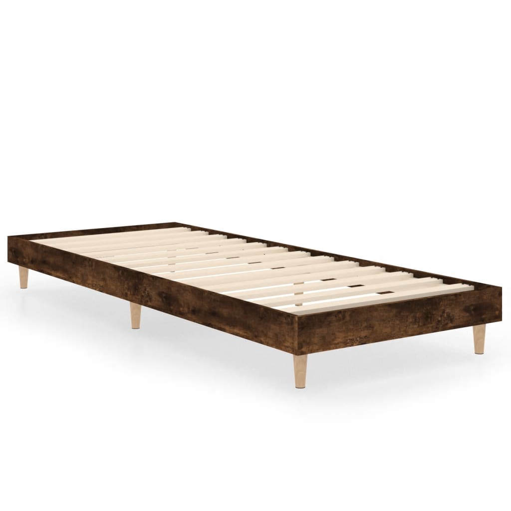 Giroletto senza Materasso Rovere Fumo 75x190 cm in Truciolato - homemem39