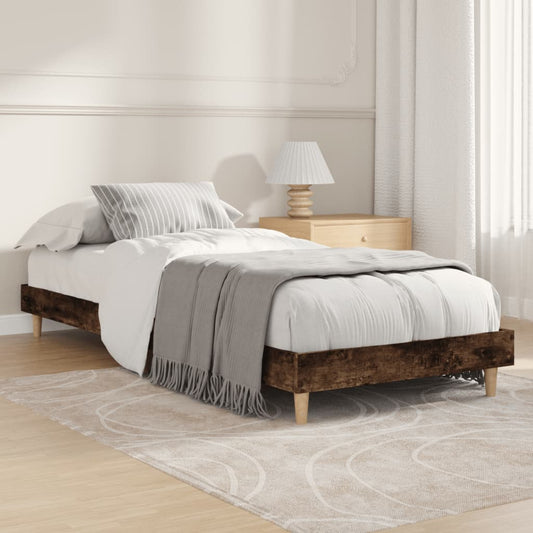 Giroletto senza Materasso Rovere Fumo 75x190 cm in Truciolato - homemem39