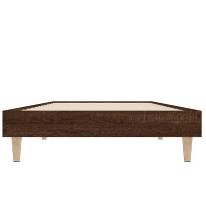 Giroletto senza Materasso Rovere Marrone 75x190cm in Truciolato
