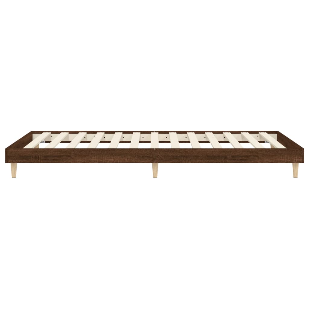 Giroletto senza Materasso Rovere Marrone 75x190cm in Truciolato