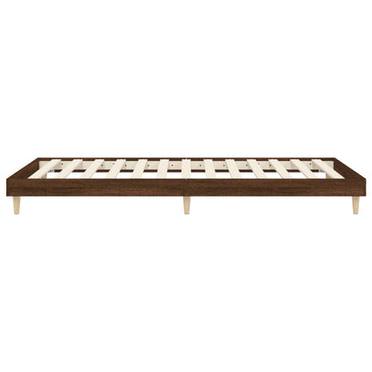 Giroletto senza Materasso Rovere Marrone 75x190cm in Truciolato