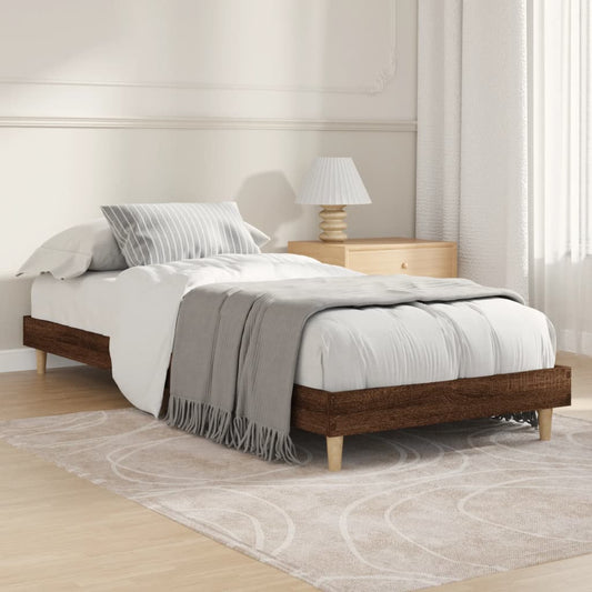 Giroletto senza Materasso Rovere Marrone 75x190cm in Truciolato - homemem39
