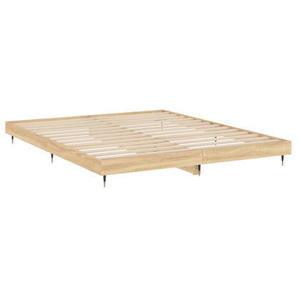 Giroletto senza Materasso Rovere Sonoma 200x200cm in Truciolato