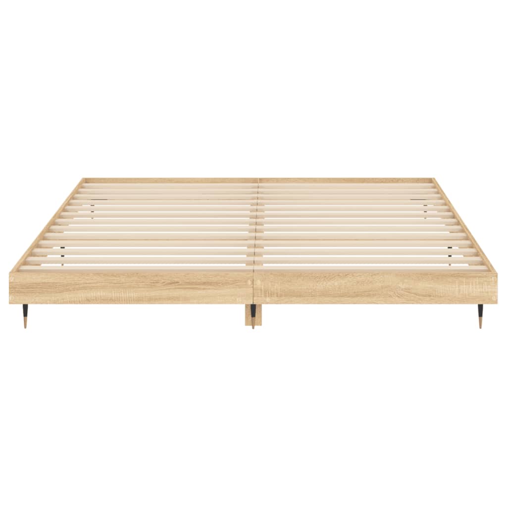 Giroletto senza Materasso Rovere Sonoma 200x200cm in Truciolato