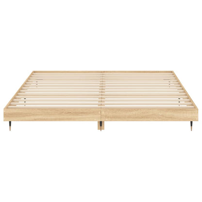 Giroletto senza Materasso Rovere Sonoma 200x200cm in Truciolato