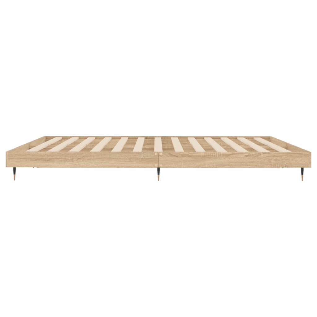 Giroletto senza Materasso Rovere Sonoma 200x200cm in Truciolato