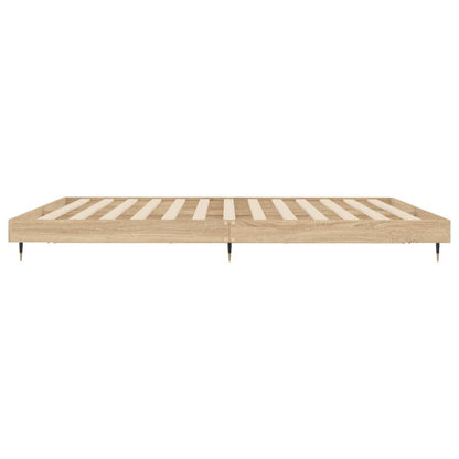Giroletto senza Materasso Rovere Sonoma 200x200cm in Truciolato