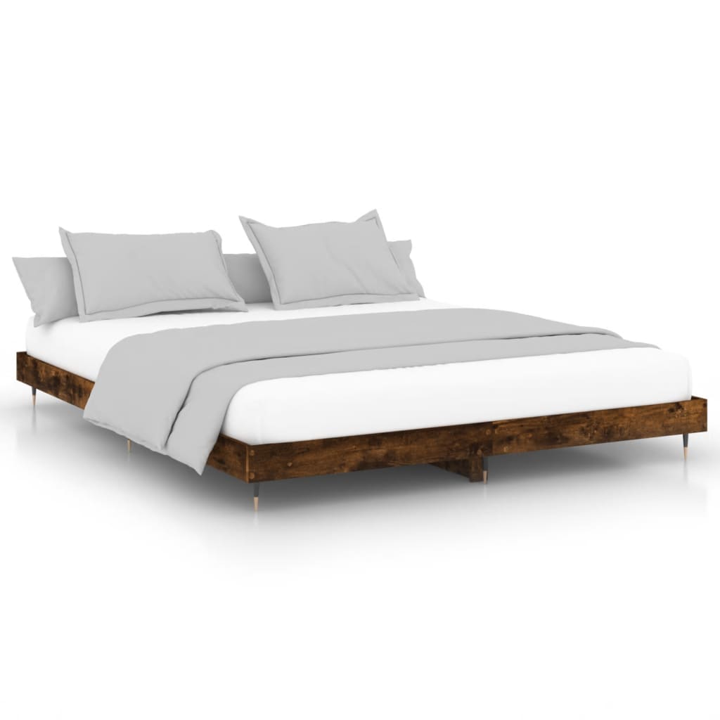 Giroletto senza Materasso Rovere Fumo 120x200 cm in Truciolato