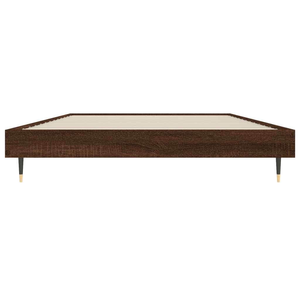 Giroletto senza Materasso Rovere Marrone 100x200 cm Truciolato