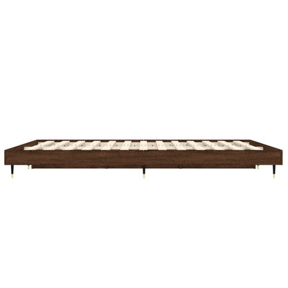 Giroletto senza Materasso Rovere Marrone 120x190 cm Truciolato