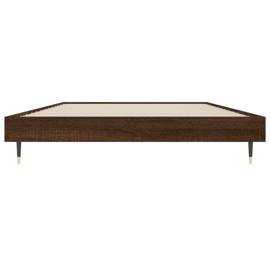 Giroletto senza Materasso Rovere Marrone 90x190cm in Truciolato