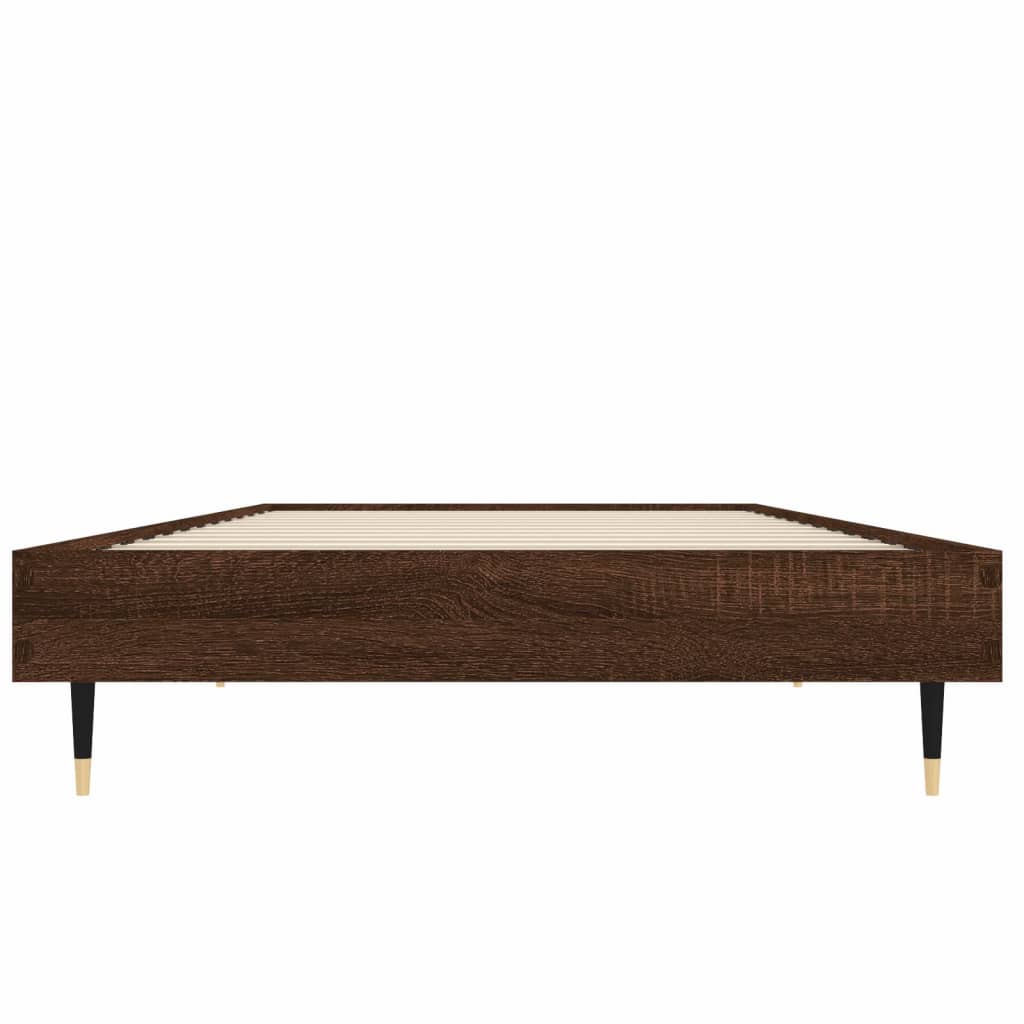 Giroletto senza Materasso Rovere Marrone 75x190cm in Truciolato