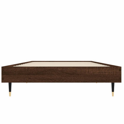 Giroletto senza Materasso Rovere Marrone 75x190cm in Truciolato