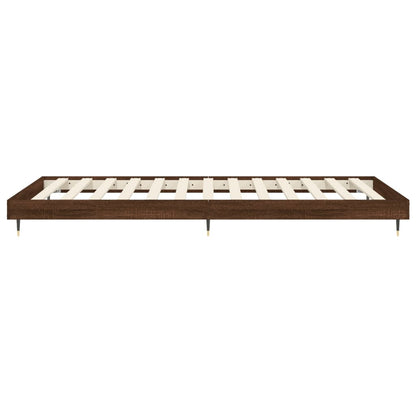Giroletto senza Materasso Rovere Marrone 75x190cm in Truciolato