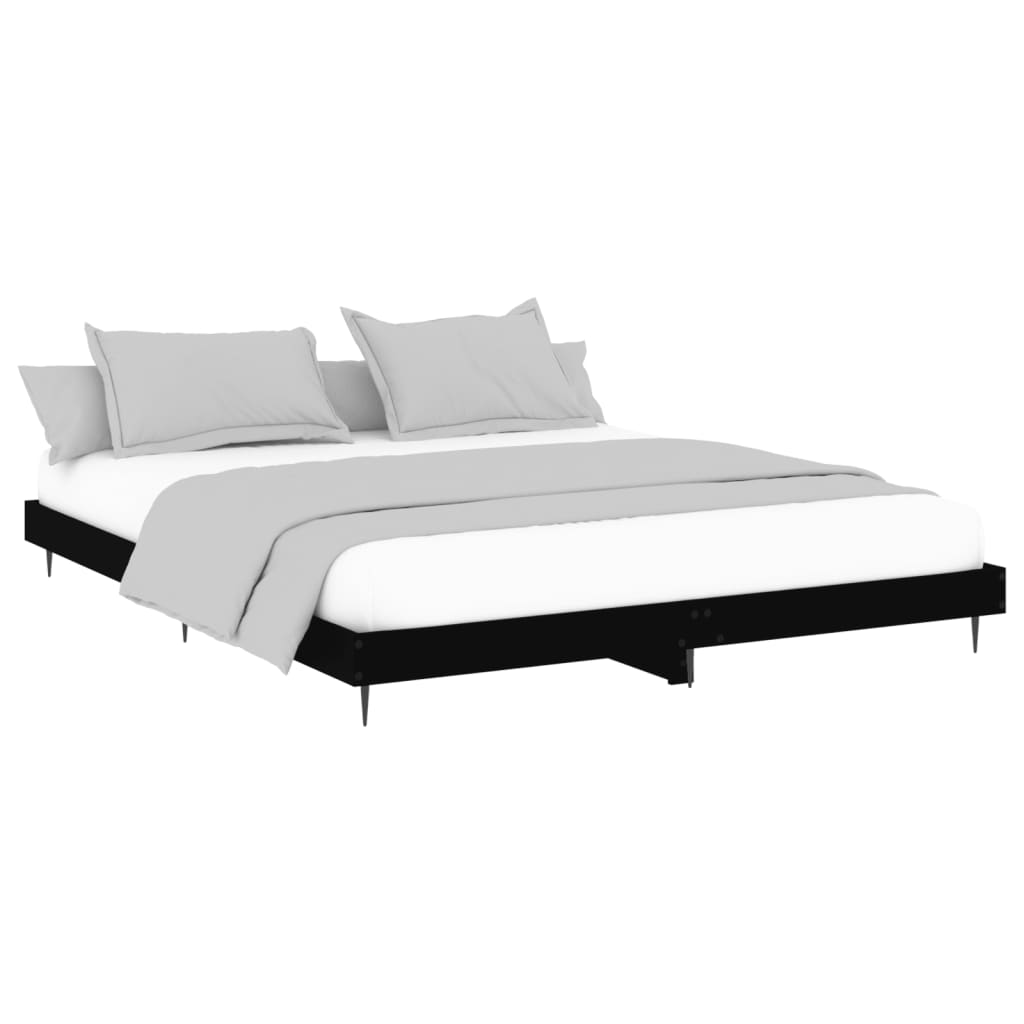 Giroletto Nero 200x200 cm in Legno Multistrato | homemem39