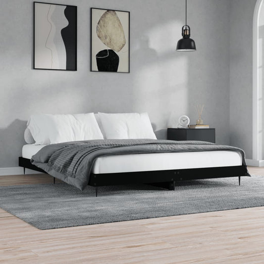 Giroletto Nero 200x200 cm in Legno Multistrato | homemem39