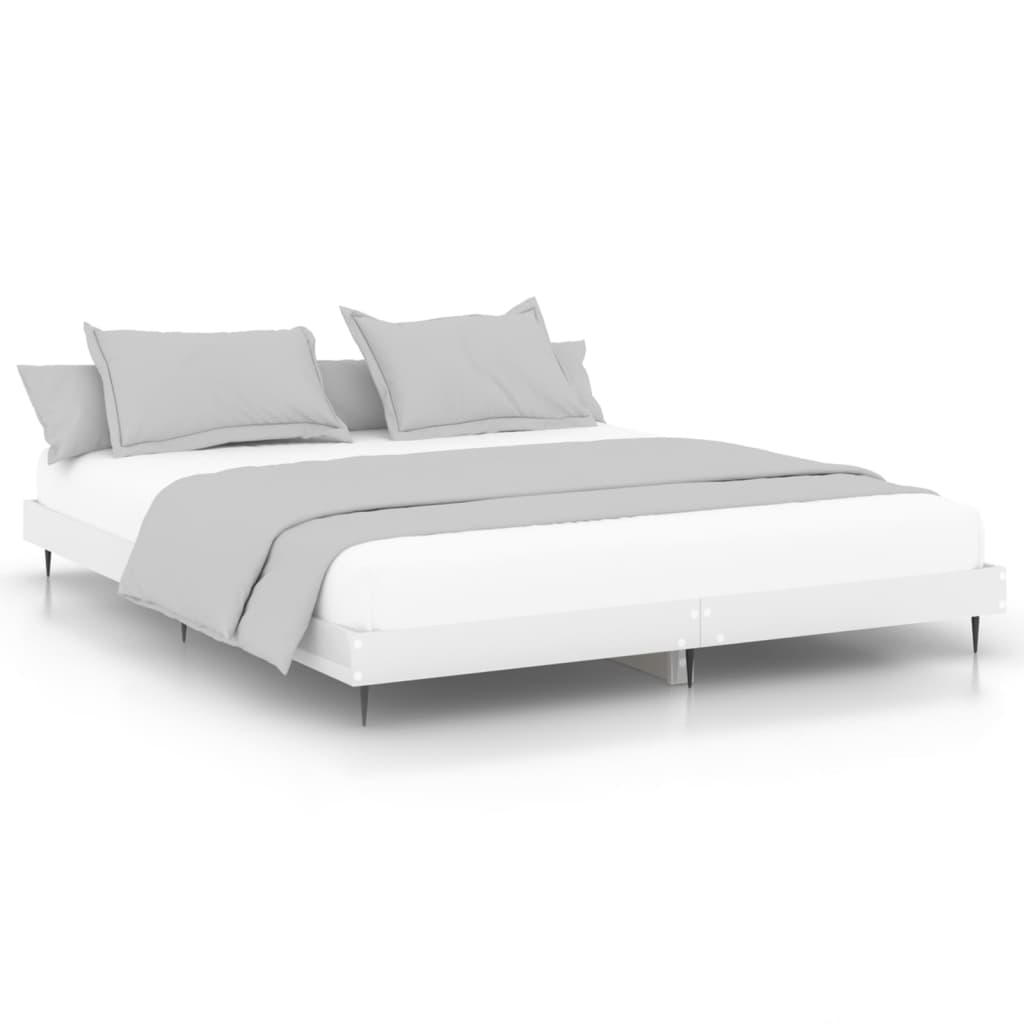 Giroletto Bianco Lucido 200x200 cm in Legno Multistrato | homemem39