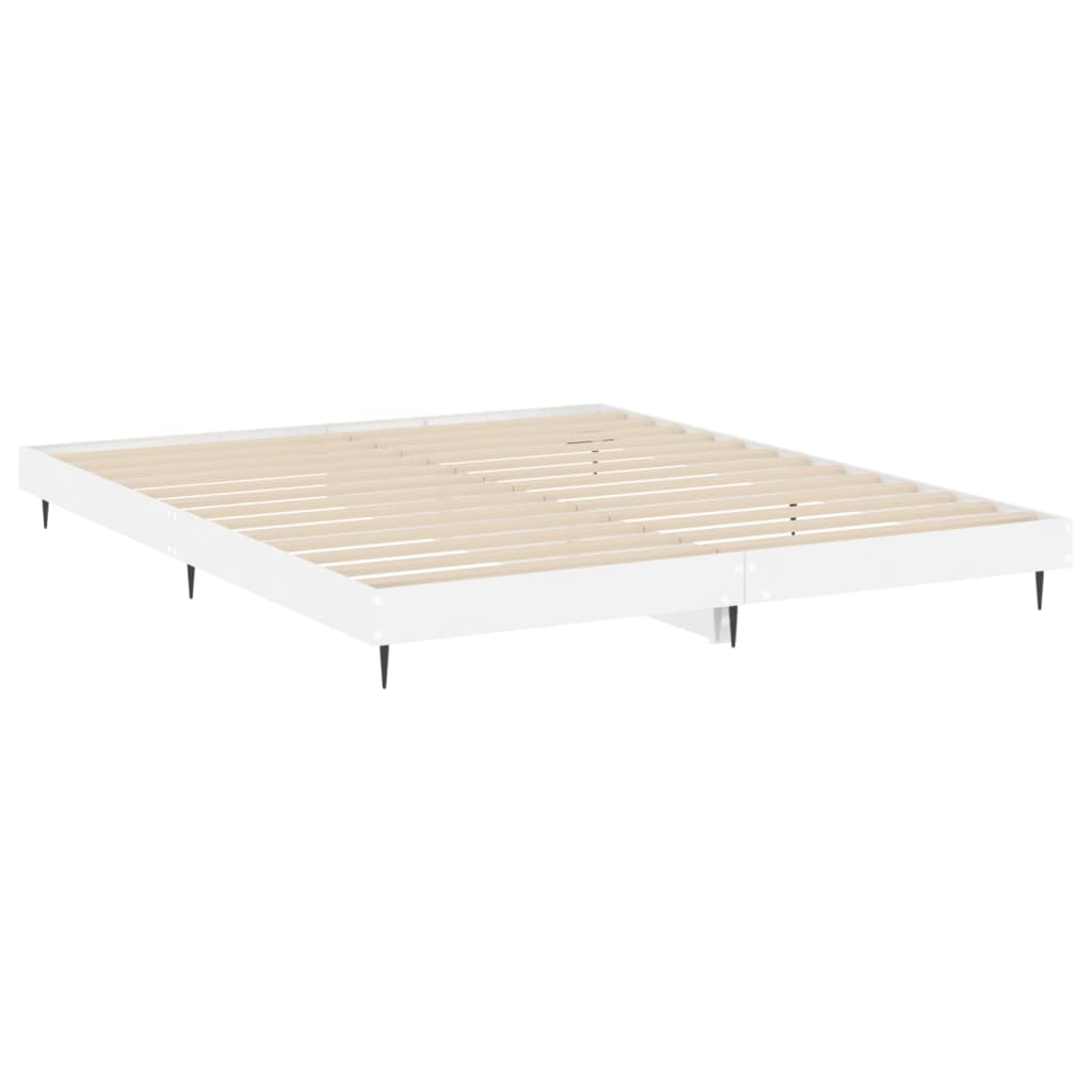 Giroletto Bianco Lucido 200x200 cm in Legno Multistrato | homemem39