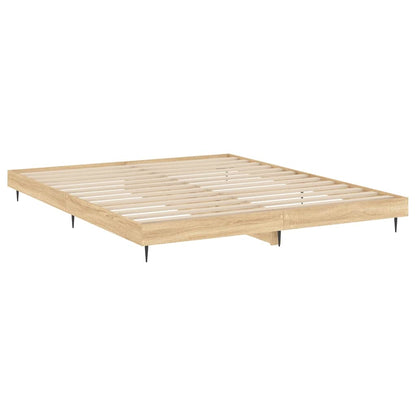 Giroletto senza Materasso Rovere Sonoma 200x200cm in Truciolato | homemem39