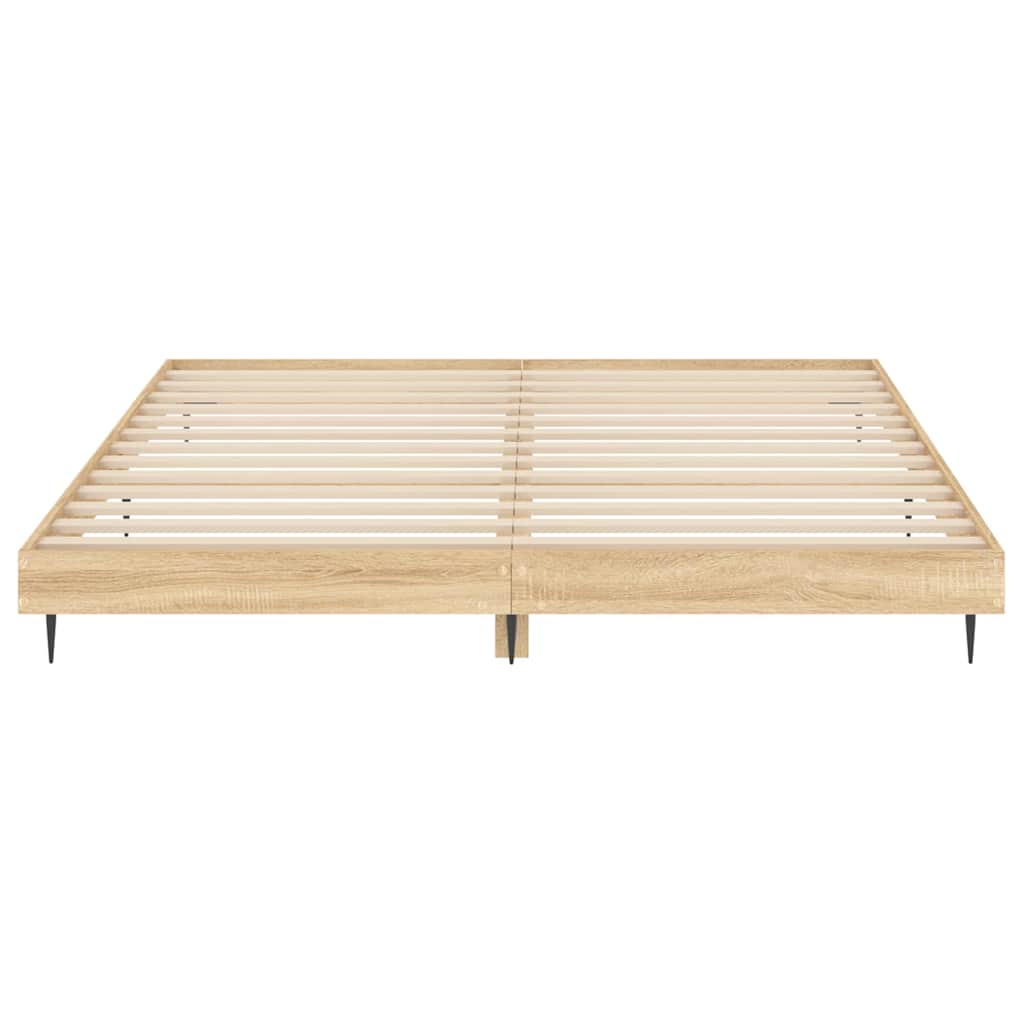 Giroletto senza Materasso Rovere Sonoma 200x200cm in Truciolato | homemem39