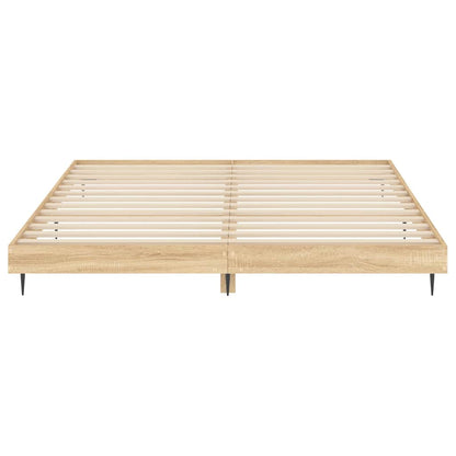 Giroletto senza Materasso Rovere Sonoma 200x200cm in Truciolato | homemem39