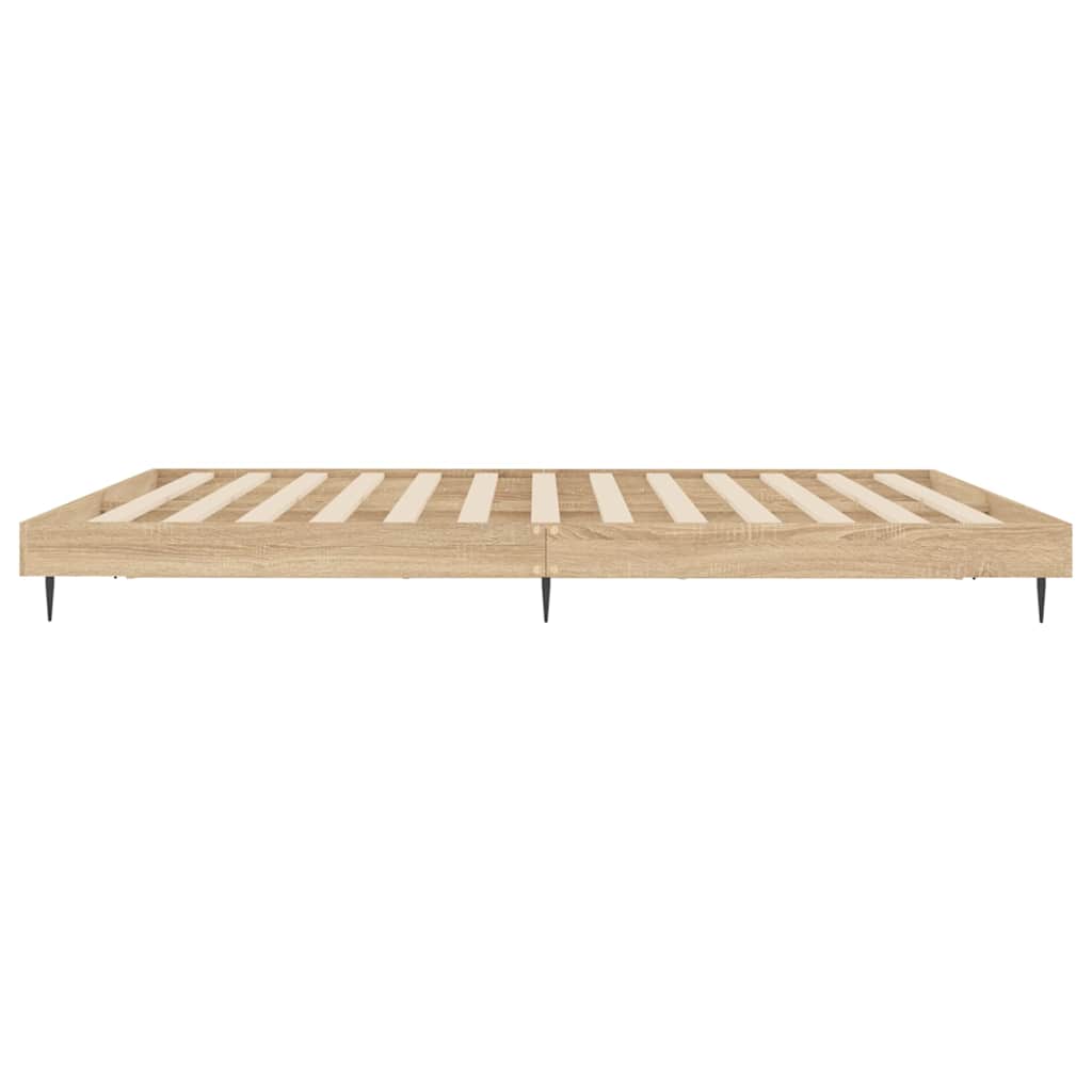 Giroletto senza Materasso Rovere Sonoma 200x200cm in Truciolato | homemem39