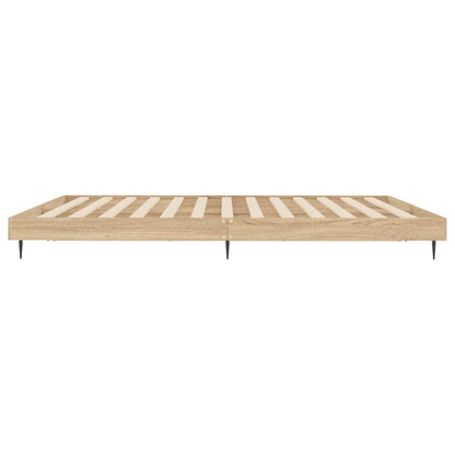 Giroletto senza Materasso Rovere Sonoma 200x200cm in Truciolato | homemem39
