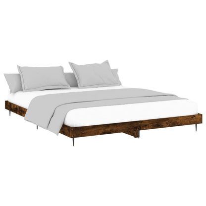 Giroletto senza Materasso Rovere Fumo 200x200 cm in Truciolato | homemem39