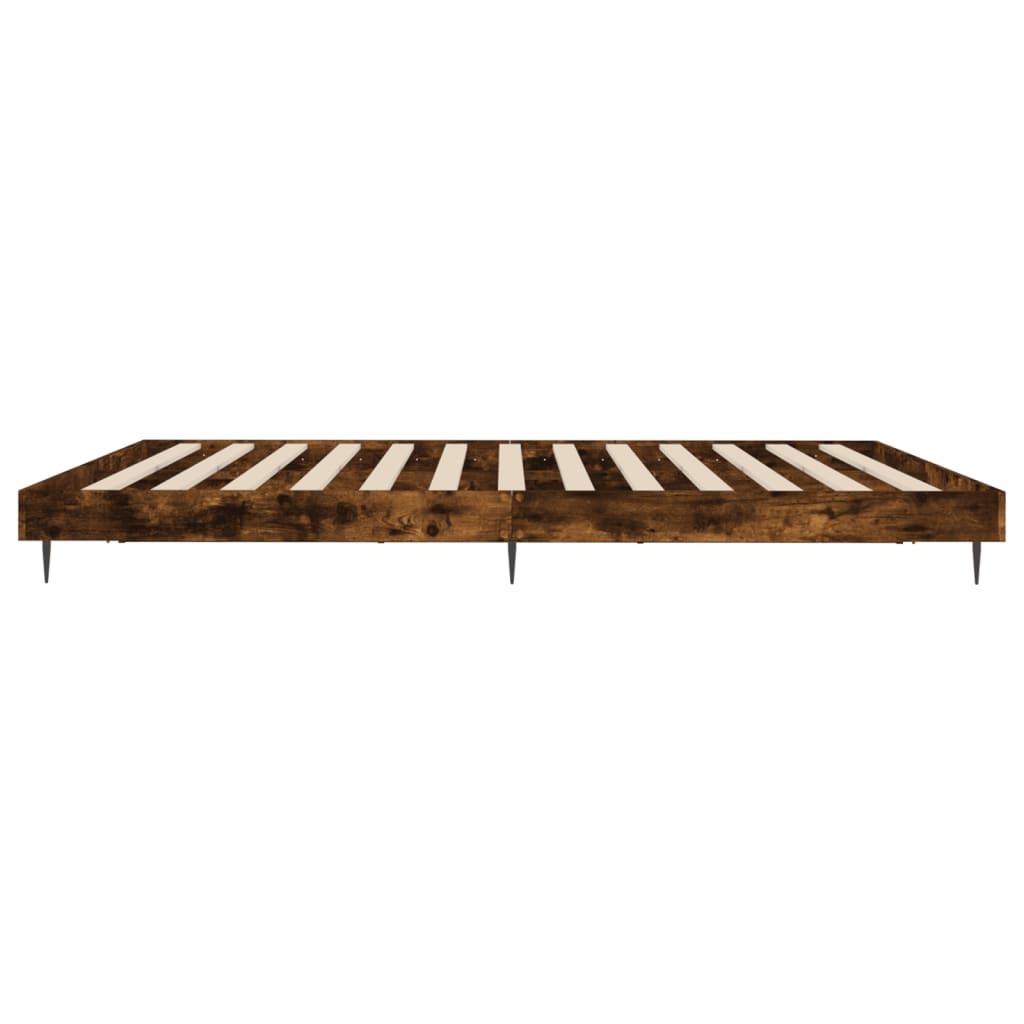 Giroletto senza Materasso Rovere Fumo 200x200 cm in Truciolato | homemem39