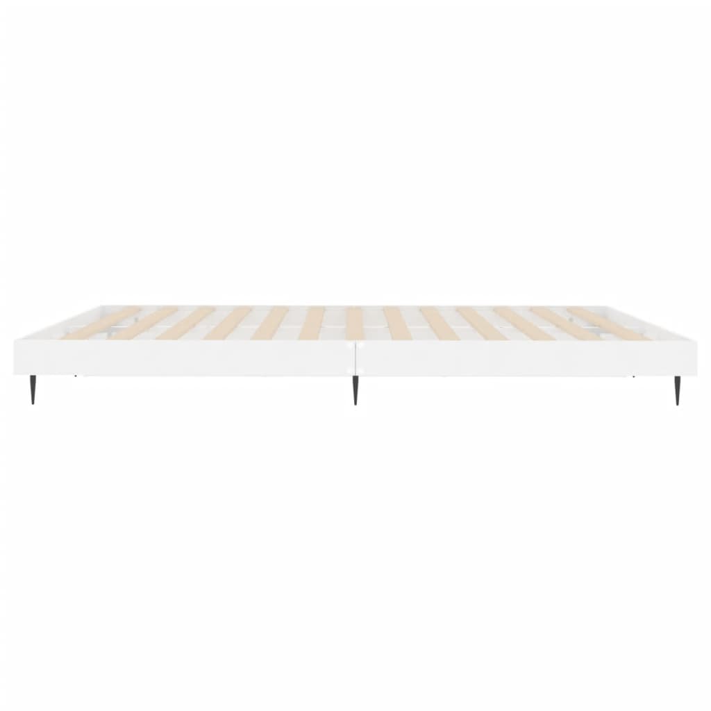 Giroletto Bianco Lucido 180x200 cm in Legno Multistrato | homemem39