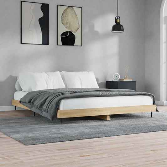 Giroletto senza Materasso Rovere Sonoma 180x200cm in Truciolato | homemem39