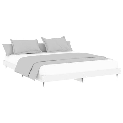 Giroletto Bianco Lucido 160x200 cm in Legno Multistrato | homemem39